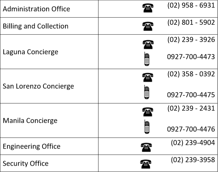 Contact Us The Residences at Greenbelt